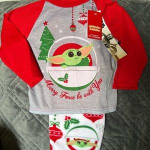3T Toddler Christmas Star Wars Pajamas Set